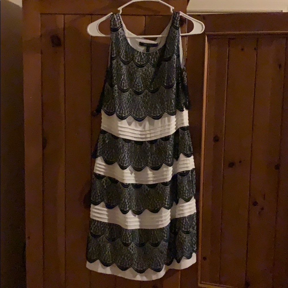 BCBG MaxAzaria black and white dress